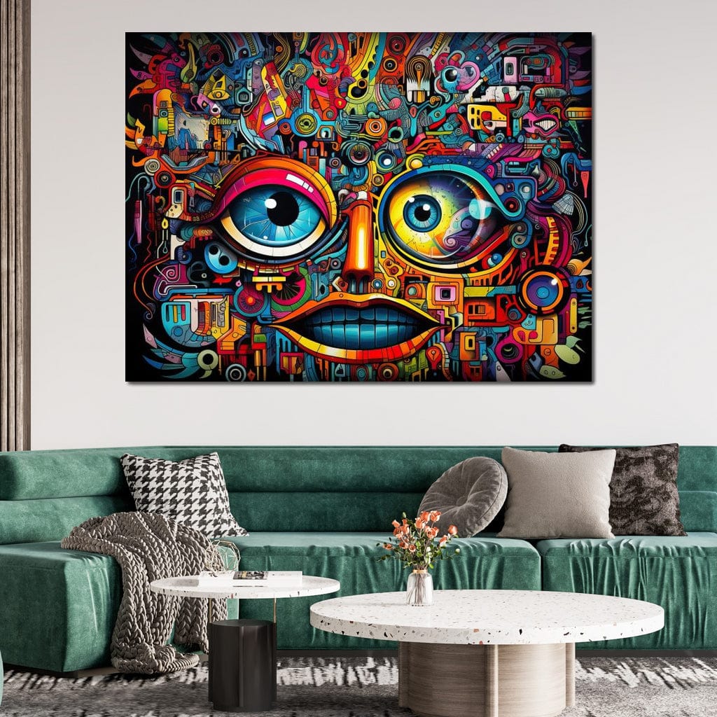 Vibrant Cyberpunk Face - Image 11