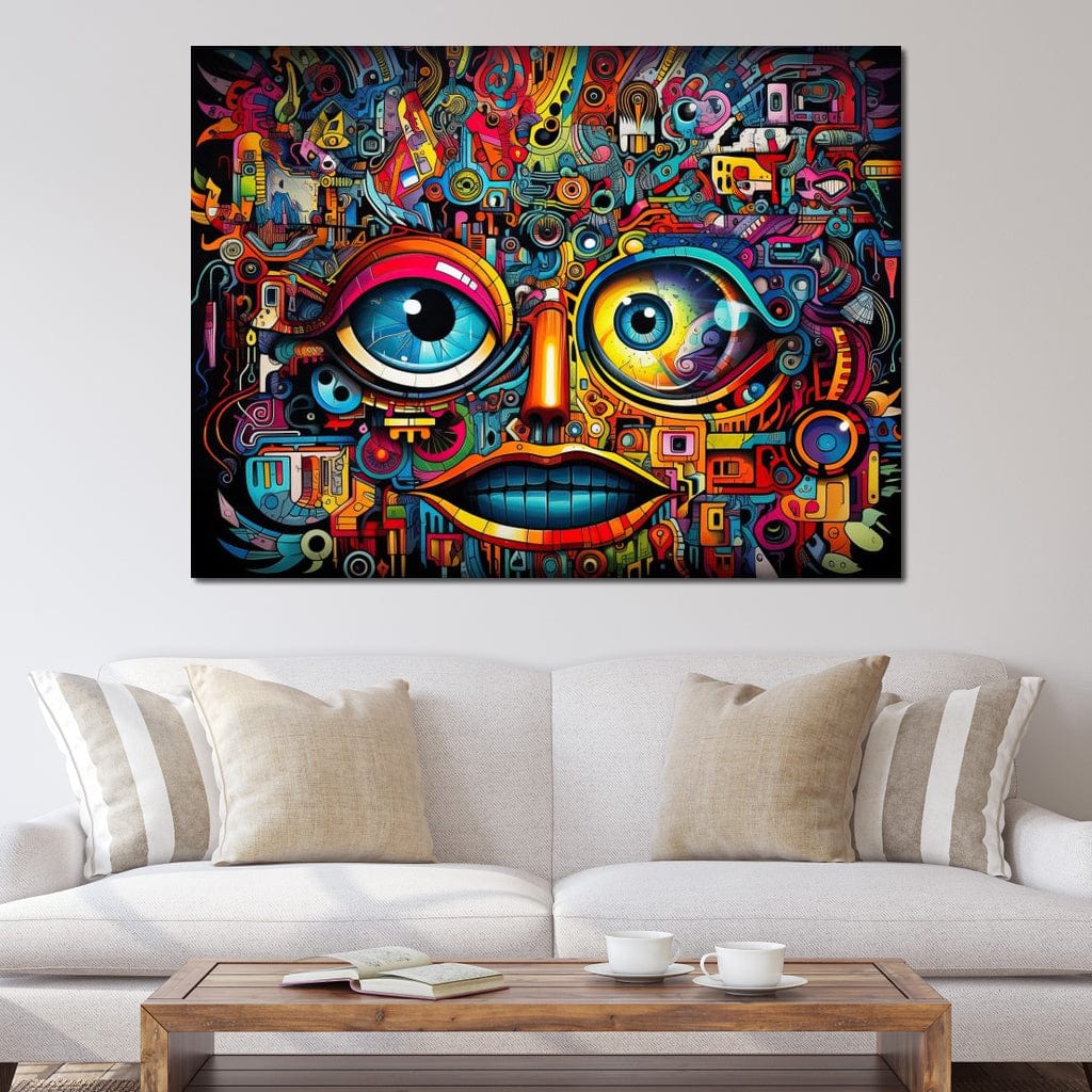 Vibrant Cyberpunk Face - Image 12