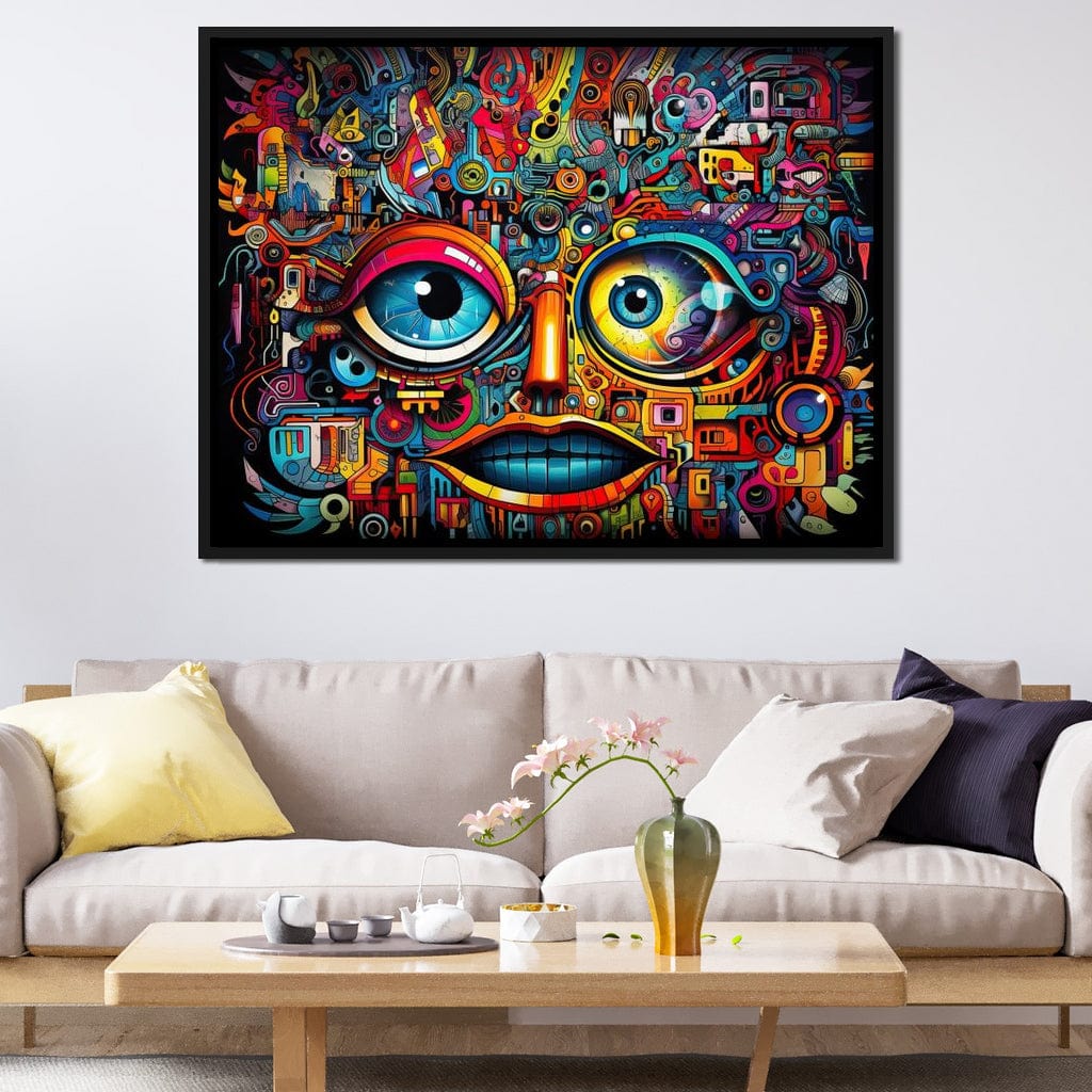 Vibrant Cyberpunk Face - Image 3