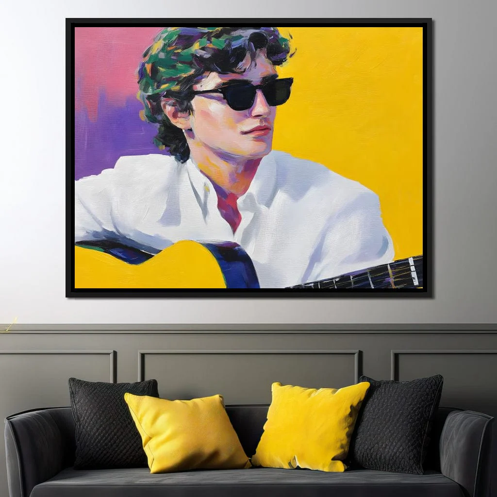 Vibrant Guitarist Sunlit Groove - Image 4