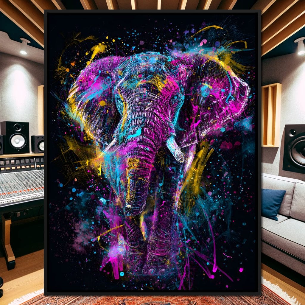 Vibrant Neon Elephant Energy - Image 9