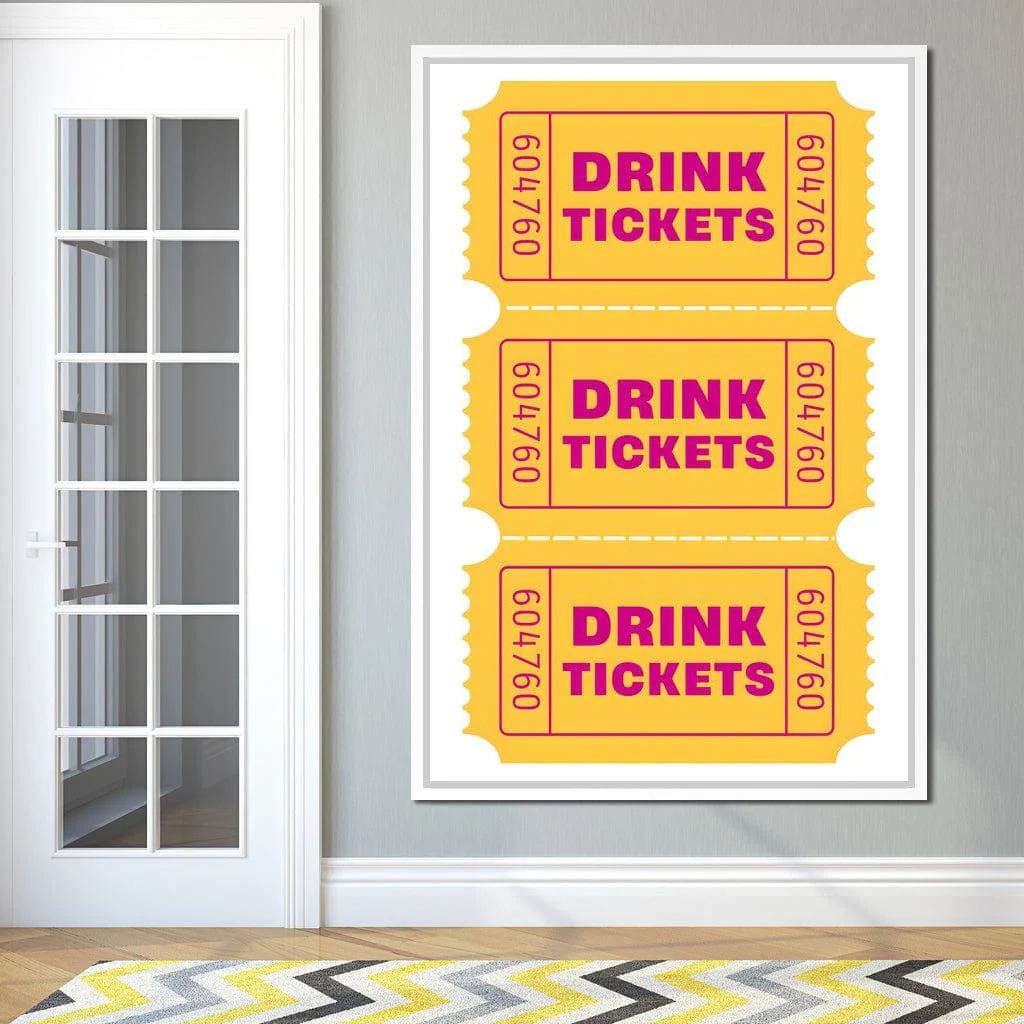 Vintage Drink Ticket Strip - Image 2