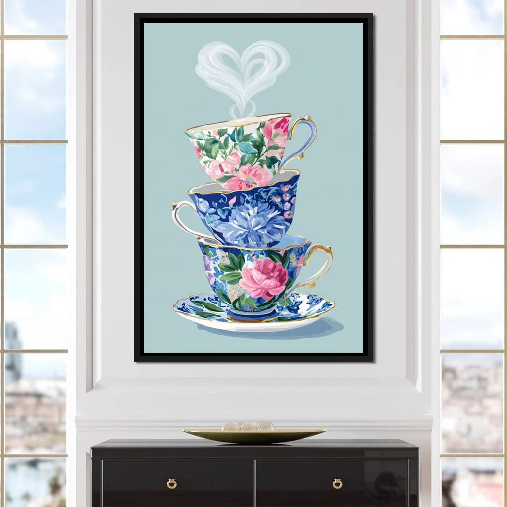 Vintage Floral Teacup Stack Delight - Image 11