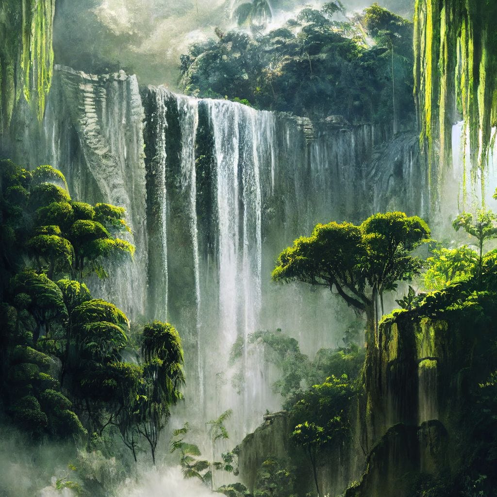 Waterfall in the Jungle - Image 19