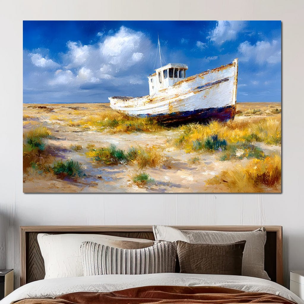Weathered Coastal Boat Reverie - Image 8