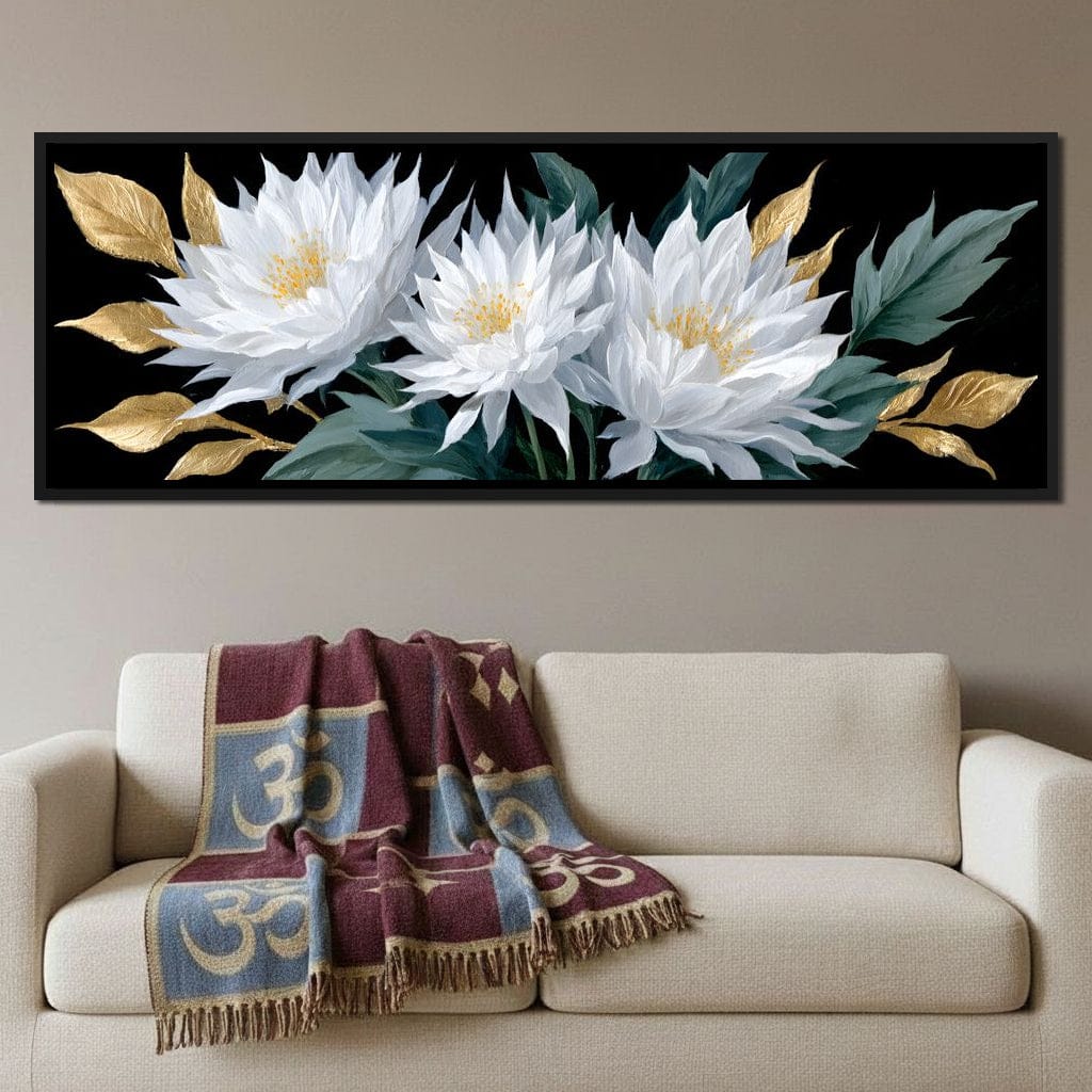 White Lotus Gold Leaf Bouquet - Image 13