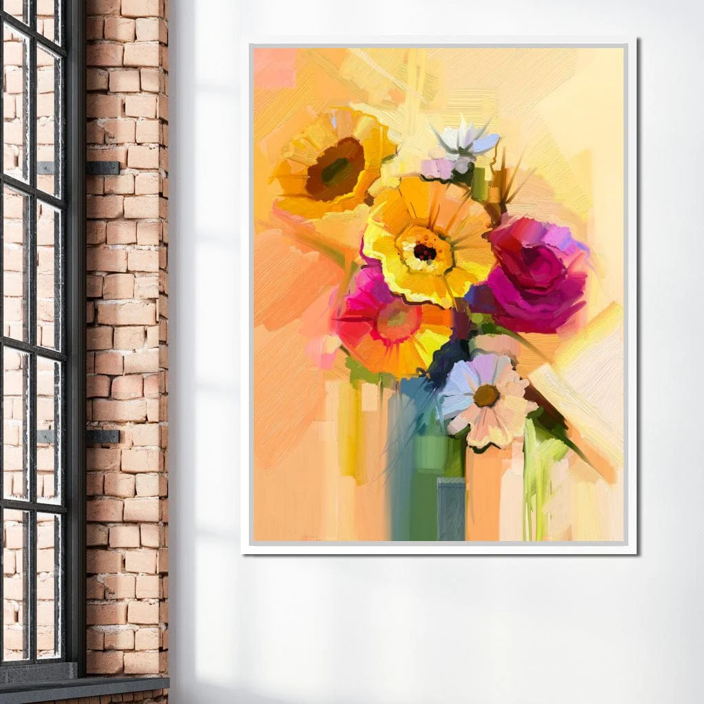 White Yellow & Red Flower Bouquet - Image 15