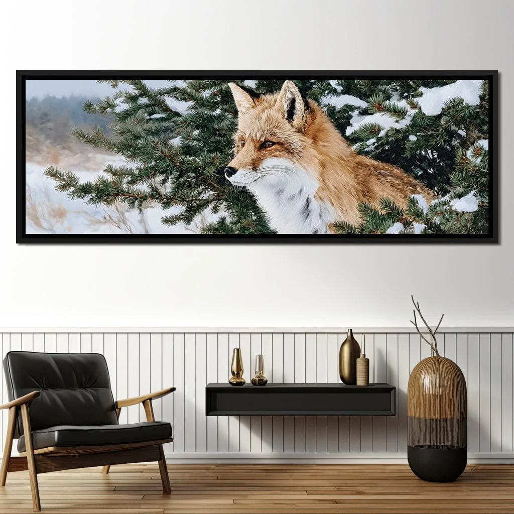 Winter Red Fox Pine Watcher - Image 10