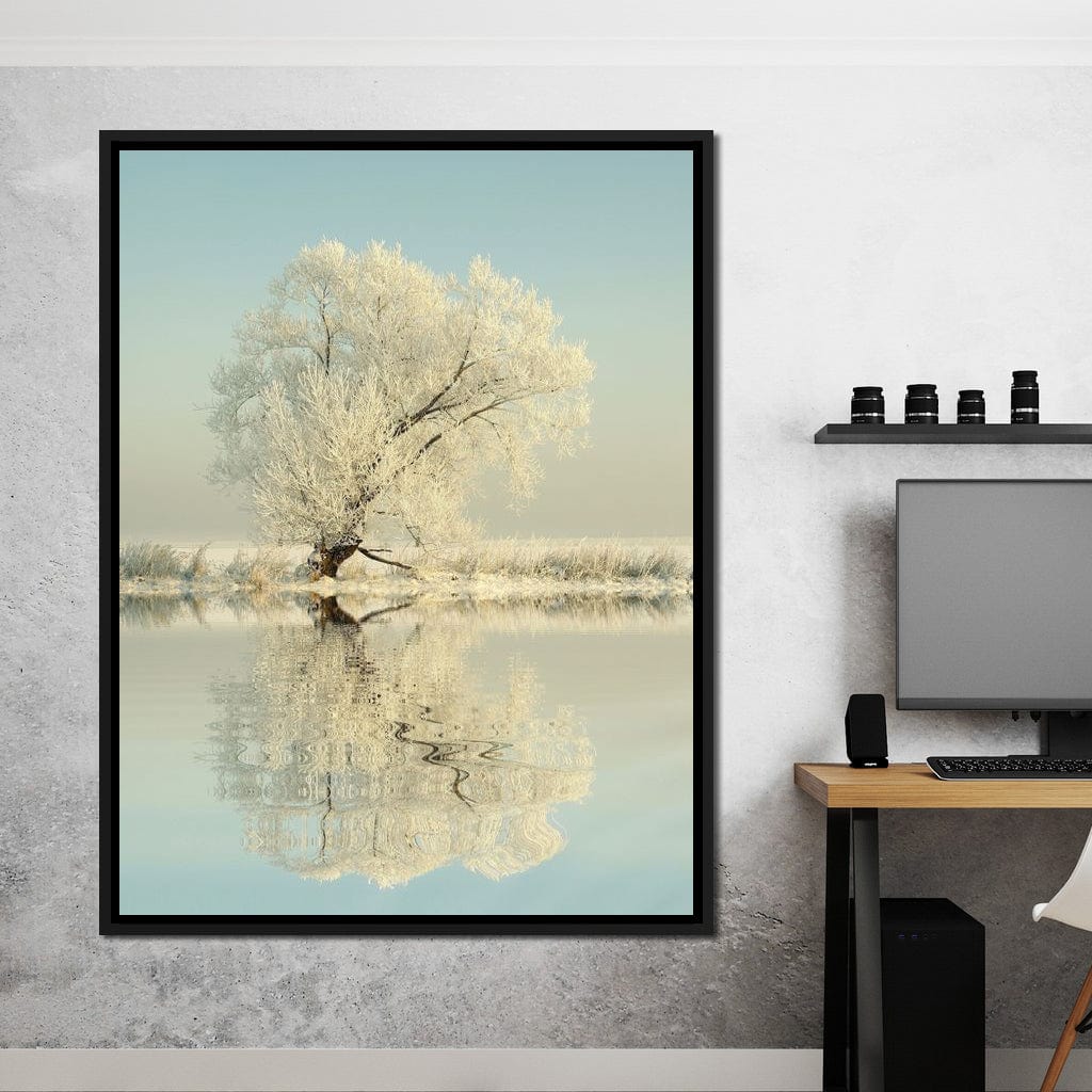 Winter Tree by the Lake - Image 11