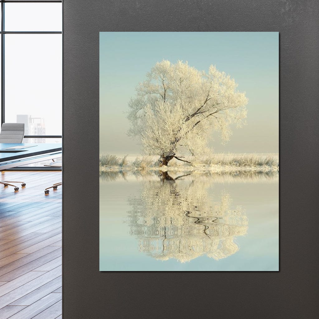 Winter Tree by the Lake - Image 4
