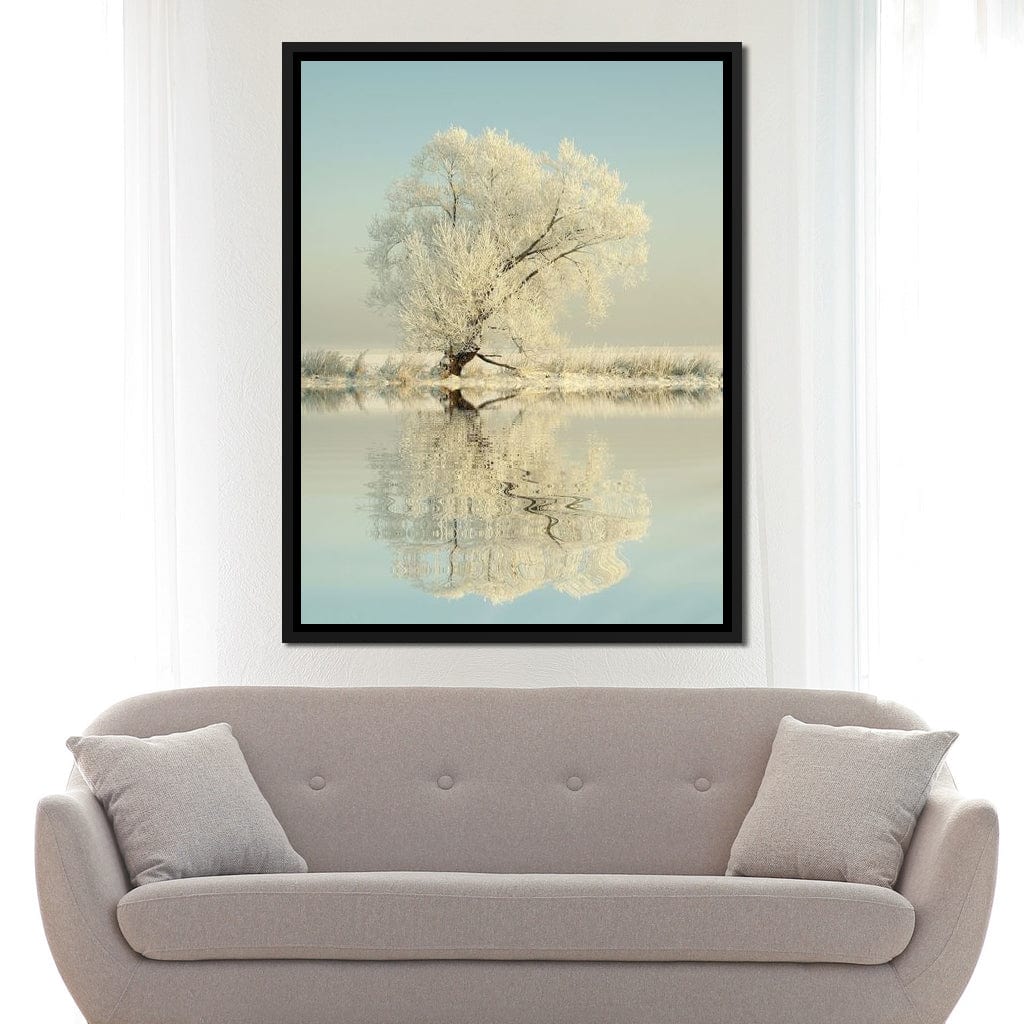Winter Tree by the Lake - Image 8