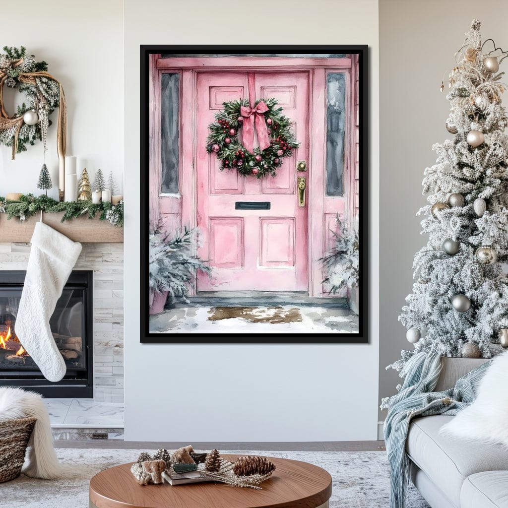 Winter Welcome Pink Door - Image 8