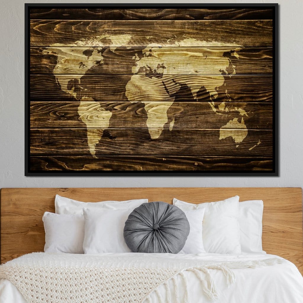 World Map - Oak Planks - Image 10