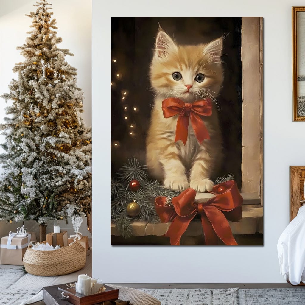 Yuletide Kitten by the Window - Image 7